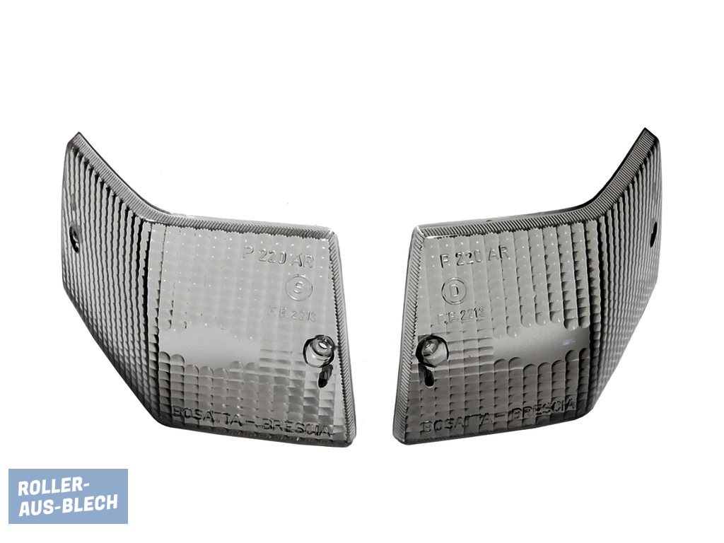 (Bild für) Blinkerglas hinten links und rechts schwarz Vespa PX - zum Schließen ins Bild klicken