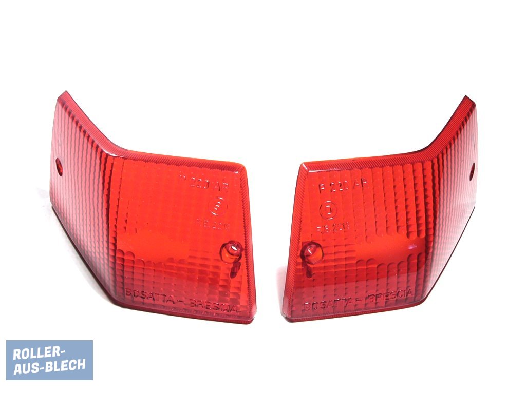 (Bild für) Blinkerglas hinten links und rechts rot Vespa PX - zum Schließen ins Bild klicken