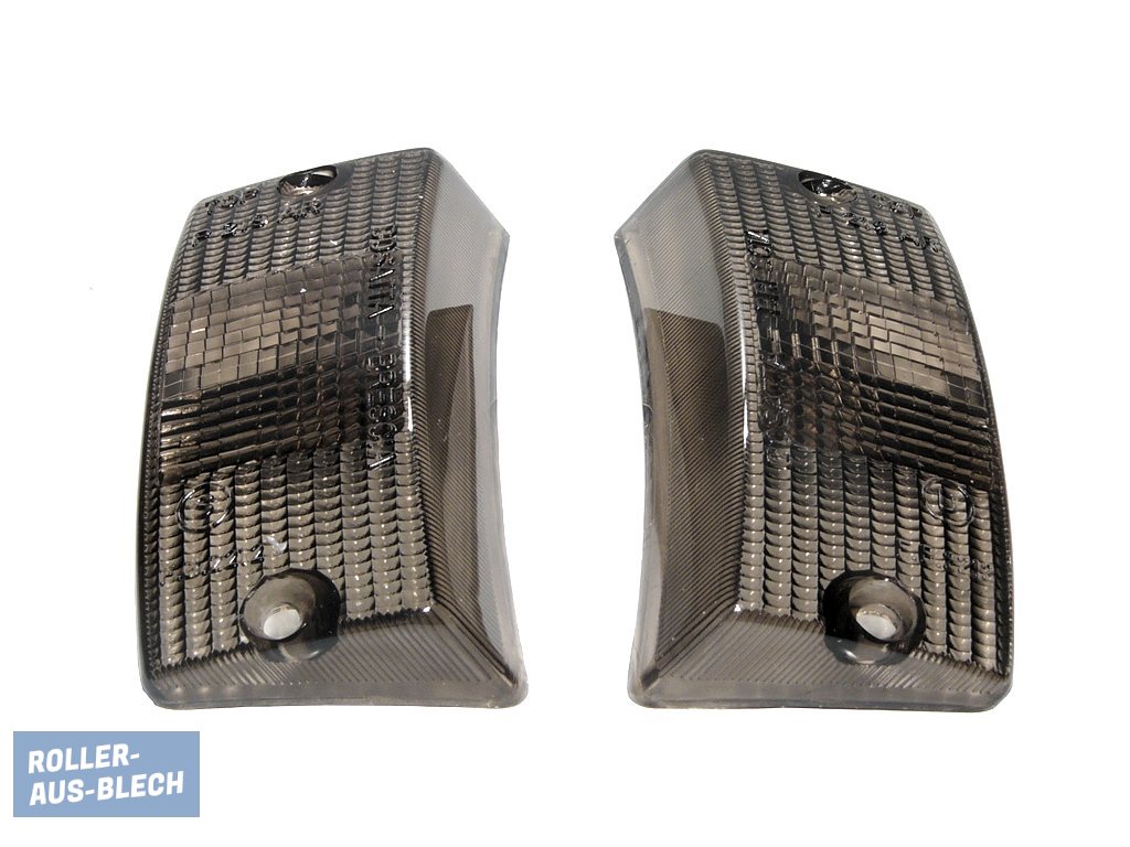 (Bild für) Blinkerglas vorne links und rechts schwarz Vespa PX - zum Schließen ins Bild klicken