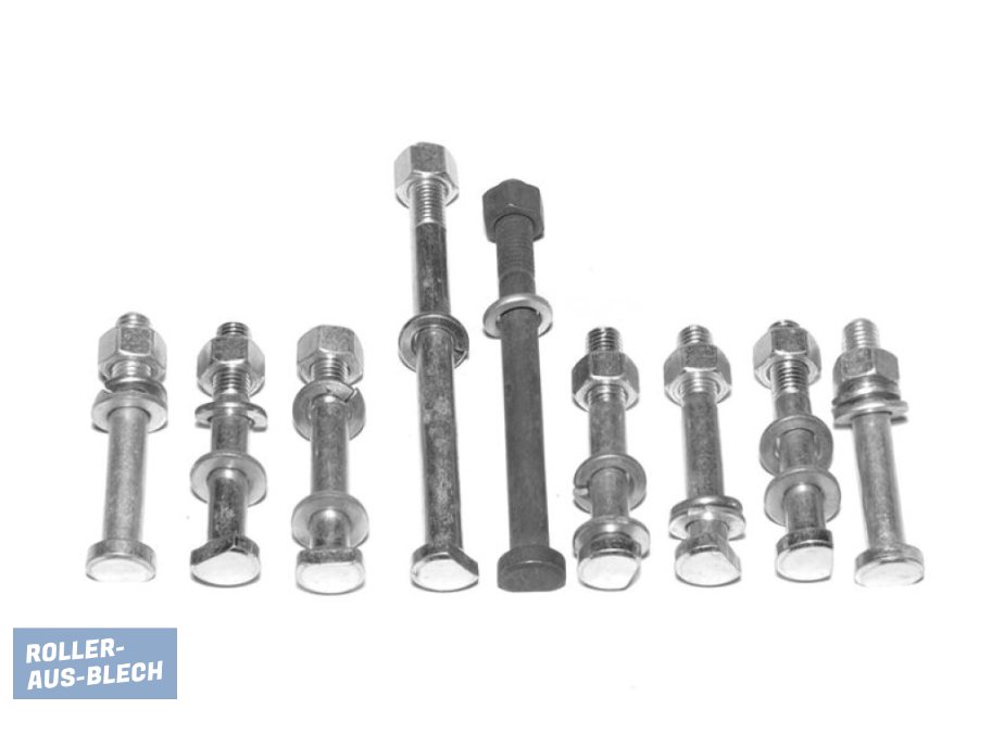 (imagen para) Engine Bolts SET M7 36-pcs. Vespa PX, Rally, VNA, VBA, GS - Pinche Imagen para Cerrar