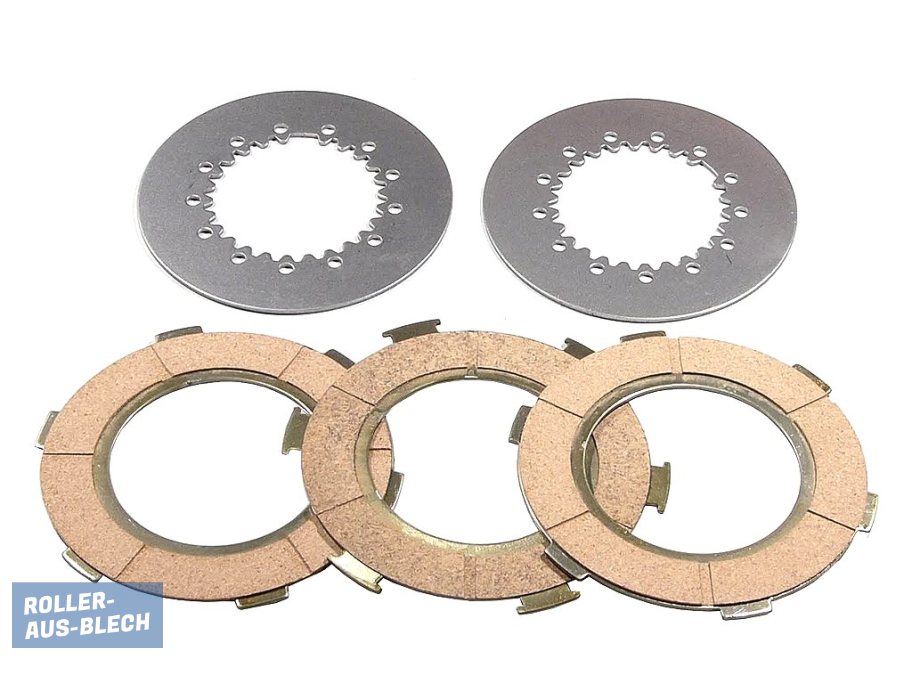 (image for) Clutch linings Ferodo 3-disc SET Vespa PX 80/125, Sprint, Cosa1 - Click Image to Close