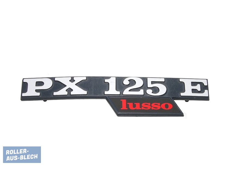 (Bild für) Schriftzug Seitenbacke "PX 125 E lusso" - zum Schließen ins Bild klicken