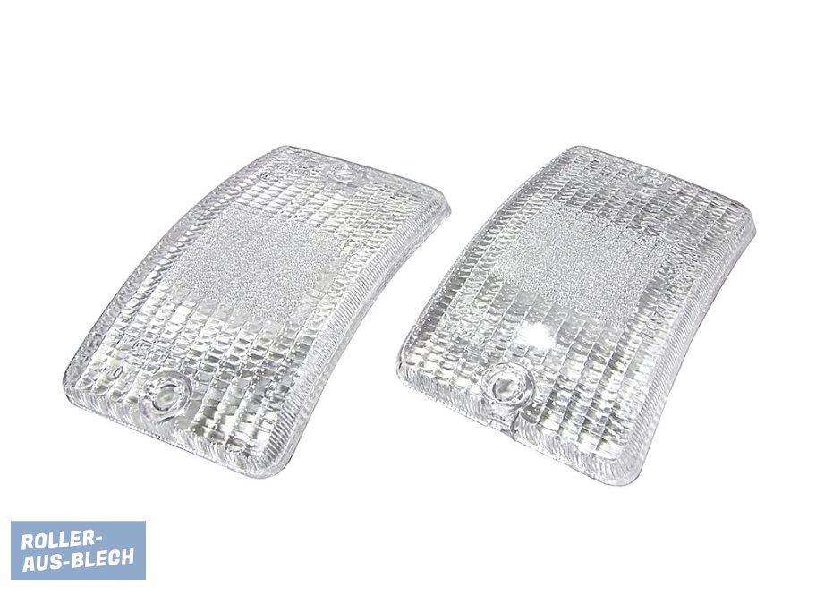 (image for) Indicator Lens FRONT left and right WHITE Vespa PK 50 XL, XL2 - Click Image to Close