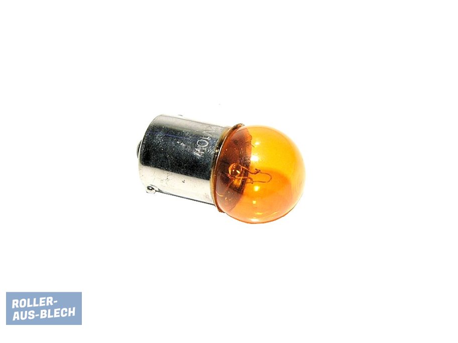 (Bild für) Birne 12V 10W orange Blinkerbirne Bremslicht Vespa PK, PX - zum Schließen ins Bild klicken