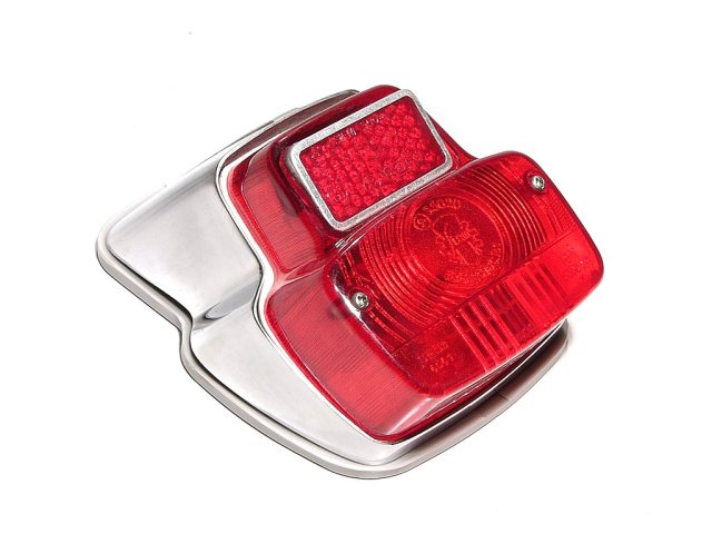 (image for) Rear light antik small metal s.i.e.m Vespa V50, PV