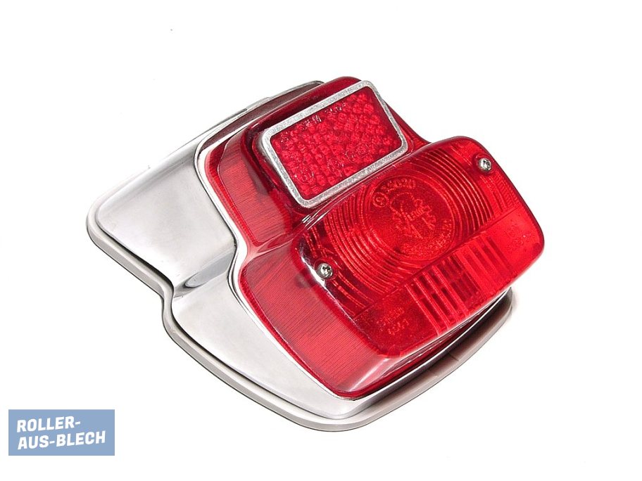 (imagen para) Rear light antik small metal s.i.e.m Vespa V50, PV - Pinche Imagen para Cerrar