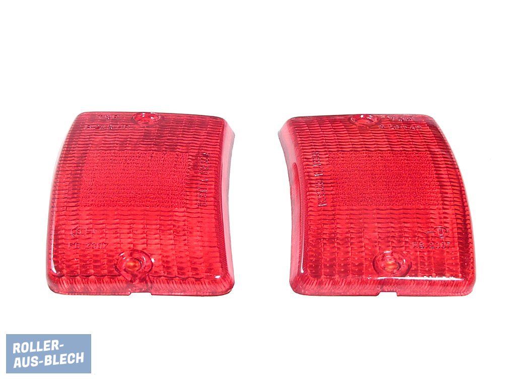 (Bild für) Blinkerglas vorne links und rechts rot Vespa PK 50 XL, XL2 - zum Schließen ins Bild klicken
