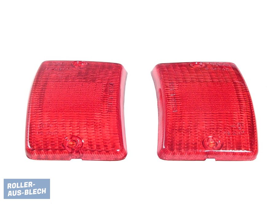 (Bild für) Blinkerglas vorne links und rechts rot Vespa PK 50 XL, XL2 - zum Schließen ins Bild klicken