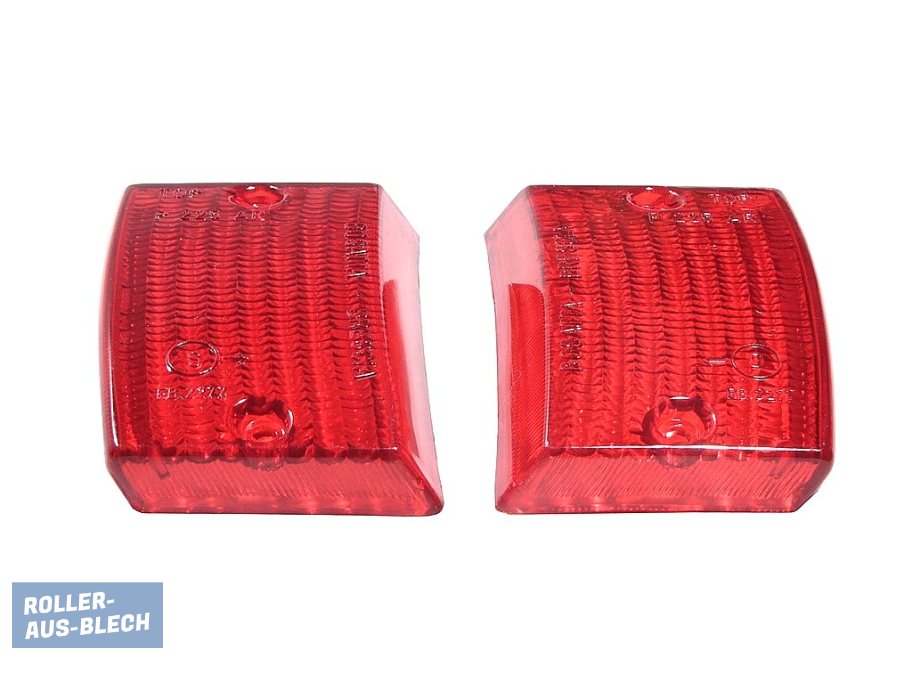 (image for) Indicator Lens FRONT left and right RED Vespa PK 50 S - Click Image to Close