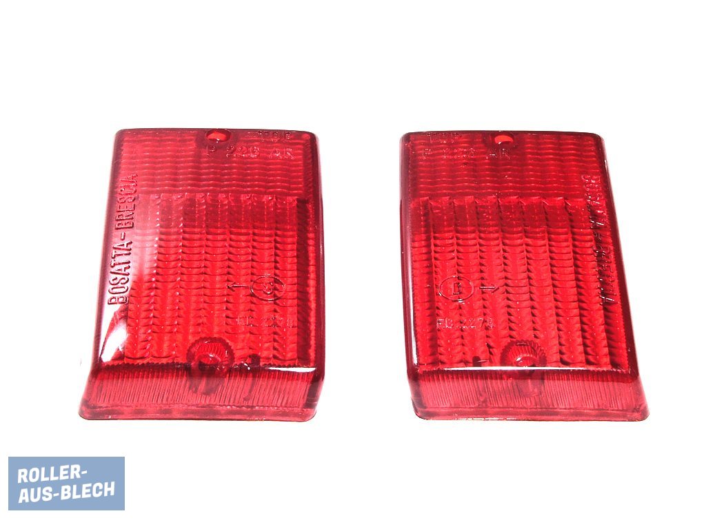 (Bild für) Blinkerglas hinten links und rechts rot Vespa PK 50 S - zum Schließen ins Bild klicken