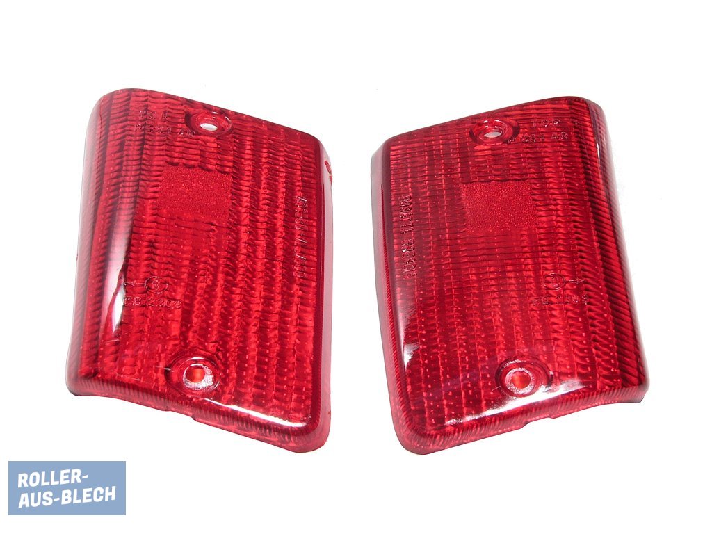 (Bild für) Blinkerglas hinten links und rechts rot Vespa PK 50 XL, XL2 - zum Schließen ins Bild klicken