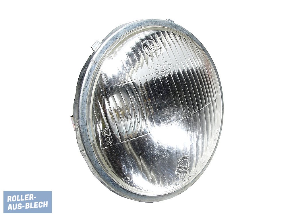 (image for) Headlight round SIEM NOS incl. bulb holder Vespa V50 - Click Image to Close