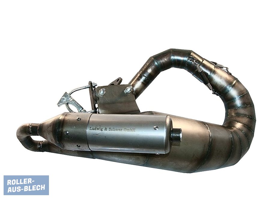 (imagen para) Discont. - Exhaust Big Bertha Vespa V50, PV 125, PK - Pinche Imagen para Cerrar