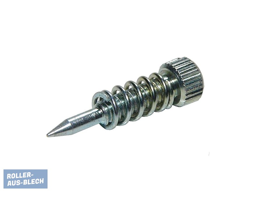 (imagen para) Carburetor Mixture Adjustment Set Screw with Spring Vespa SHB PK S-XL2, V50 - Pinche Imagen para Cerrar