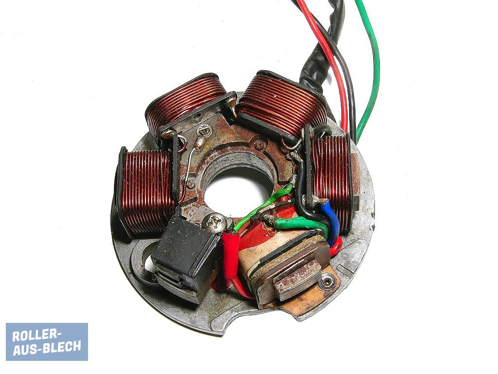(Bild für) Zündgrundplatte PIAGGIO kontaktlos 3+3 Kabel Vespa PK XL2 #6 - zum Schließen ins Bild klicken