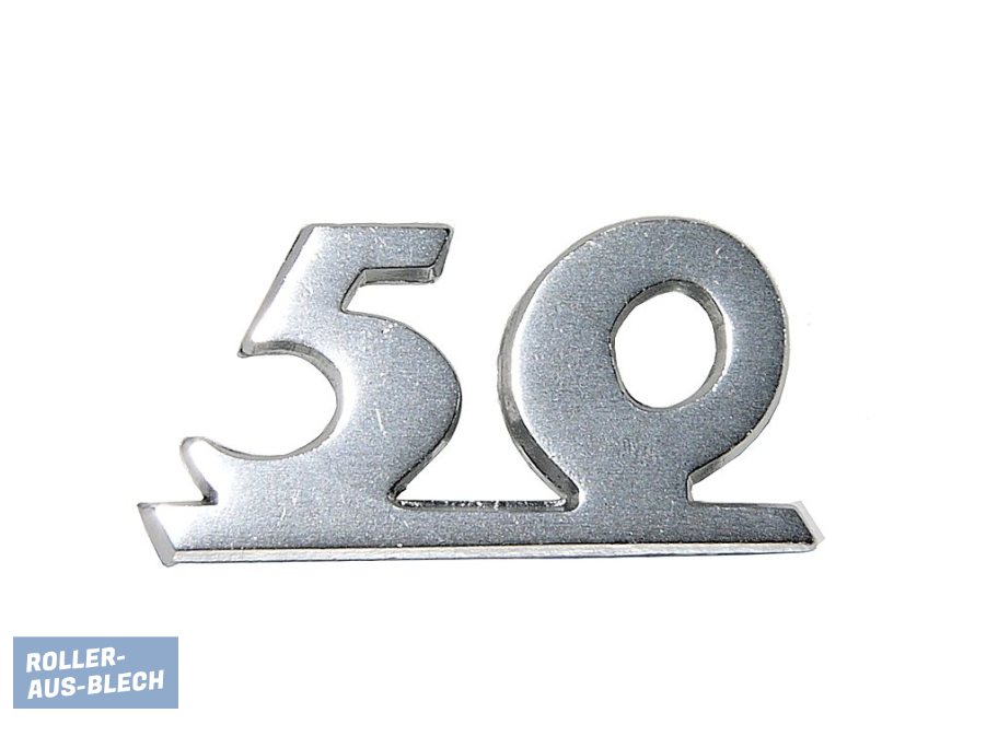 (image for) Badge leg shield classic "50" Vespa V50 - Click Image to Close