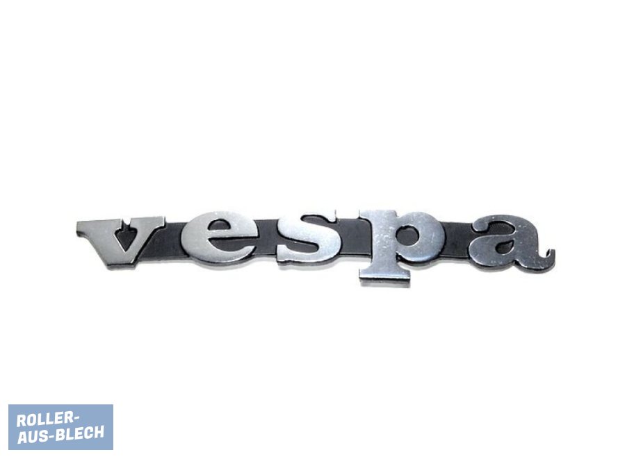 (image for) Badge Legshield "Vespa" 80mm Vespa V50, PX E - Click Image to Close