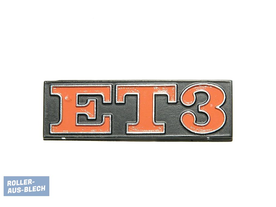 (image for) Badge Rear "ET3" Vespa V50, PV, ET3 - Click Image to Close