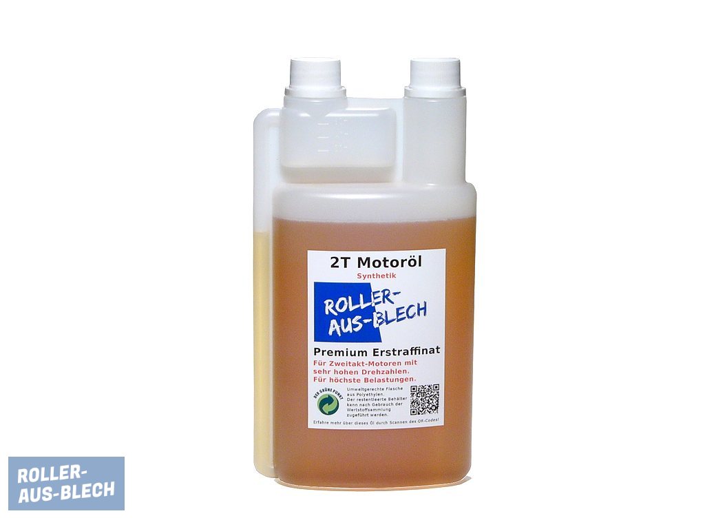 (image for) Motor oil two-stroke house brand Vespa Synth 1L + large dosing bottle - Click Image to Close